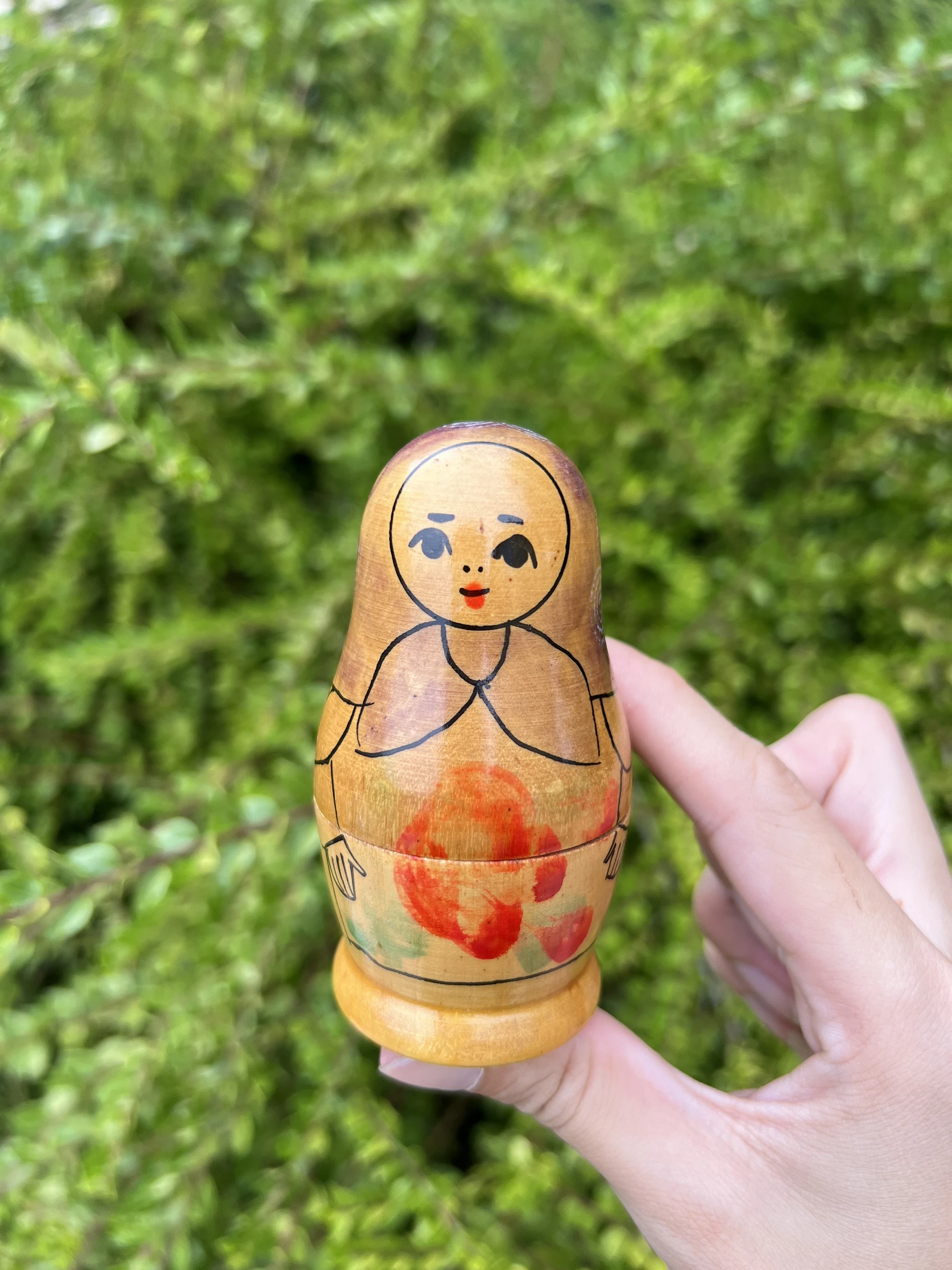 🪆 Mini muñeca rusa de madera vintage Beriozka – matrioshka – photo 2